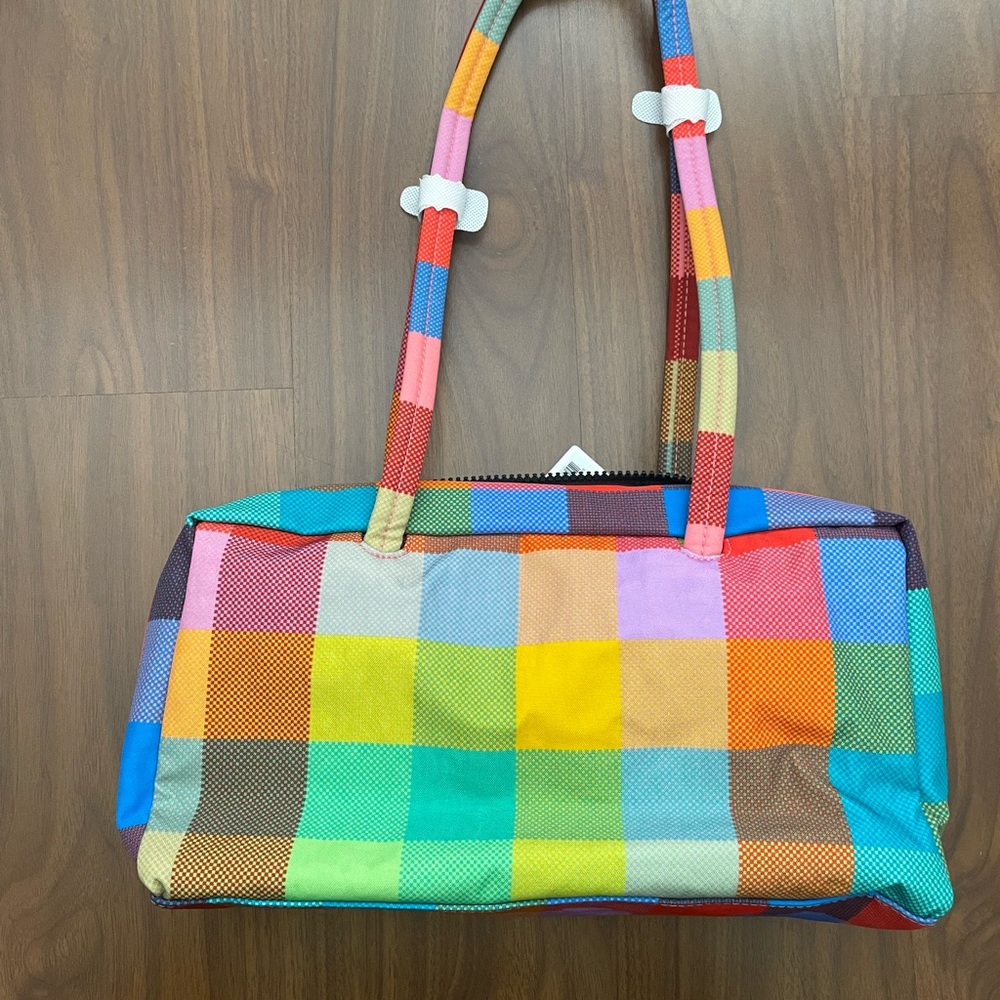 BAGGU Nylon Bowler Bag Madras - Picture 2 of 4